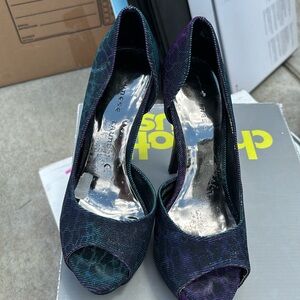 Purple blue iridescent